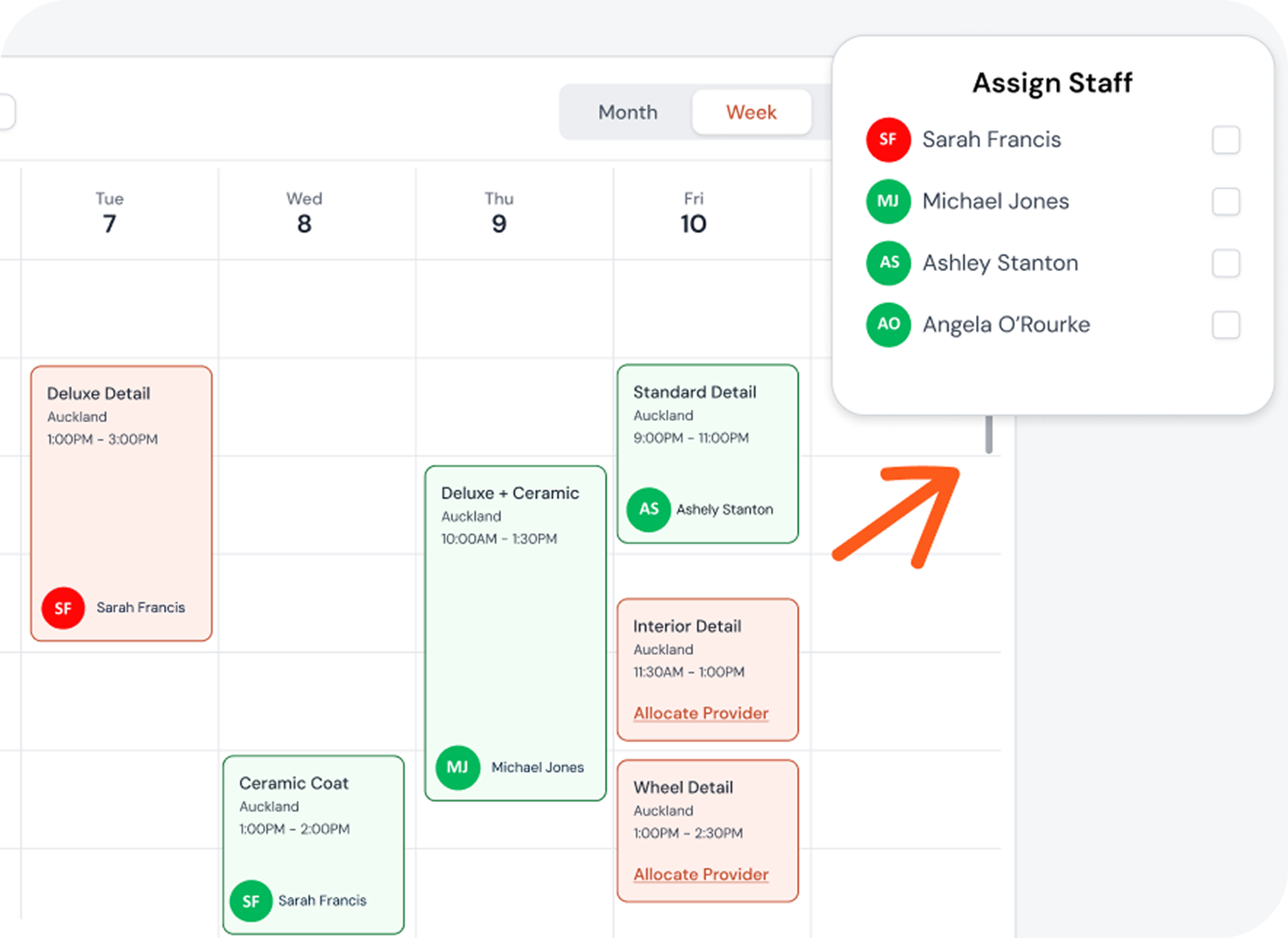 detailing scheduling software with crew calendar