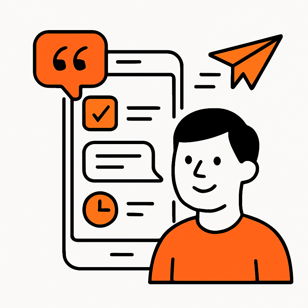 A frustrated home service business owner dealing with slow response times and complicated booking processes contrasted with a happy customer easily booking online using a sleek booking system on a smartphone or laptop