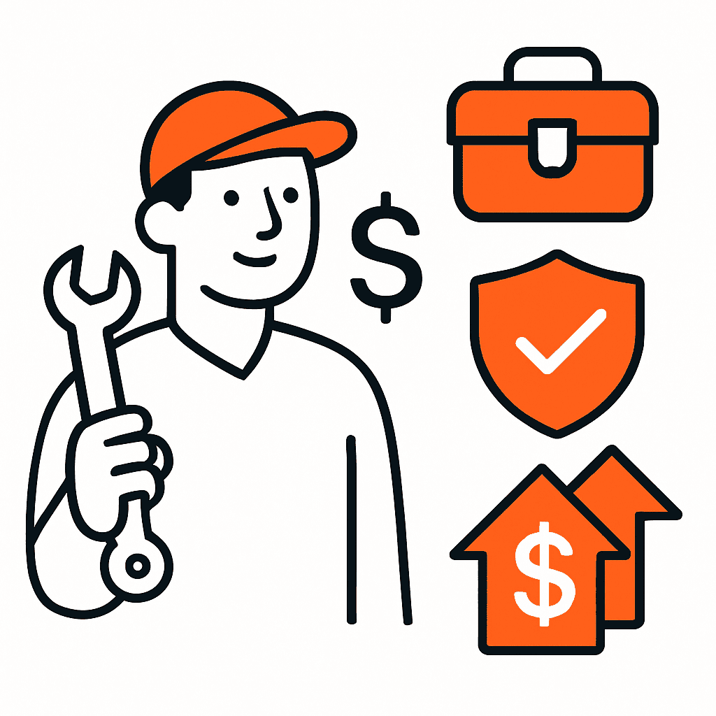 Infographic showing the value of a service over just the price, including examples like quality equipment, safety practices, and long-term benefits.
